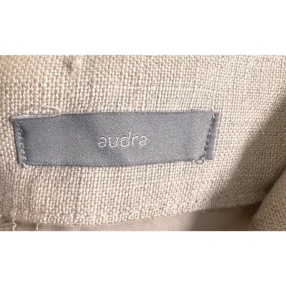 Liz Claiborne Audra Sz 12 Beige 100% Linen Cuffed Trouser Pants Beach Career NWT - Picture 12 of 16